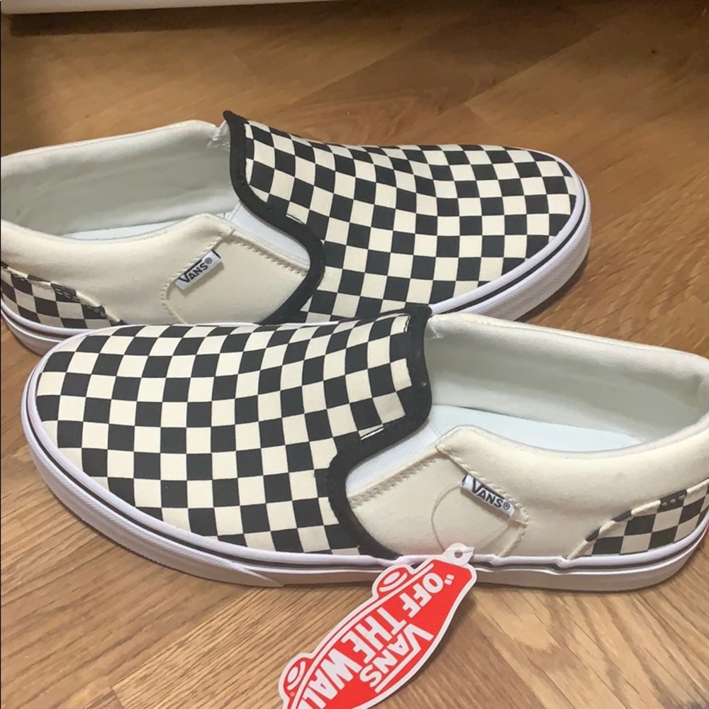 Black and White Original Checkered Vans